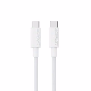 USB-kaapeli Acefast C18-03 60W USB-C – USB-C 1,2 m valkoinen