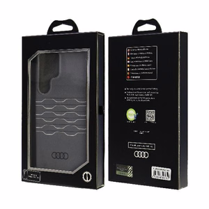 Audi IML Geometric Pattern Case S24 Ultra S928 black/black hardcase AU-IMLS24U-A6/D3-BK