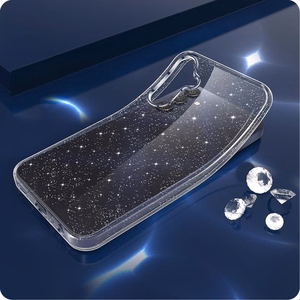 Tech-Protect FlexAir suojakuori Samsung Galaxy S25 -puhelimelle - kirkas-glitter