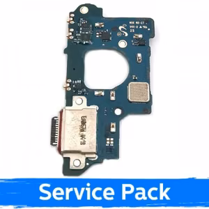 Latausportti yhteensopiva Samsung G780 S20 FE flex-kaapelilla / hopeinen (Service Pack)