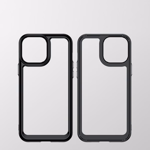 Outer Space Kotelo Kotelo iPhone 12 Pro Max Kova kansi geelikehyksellä Punainen