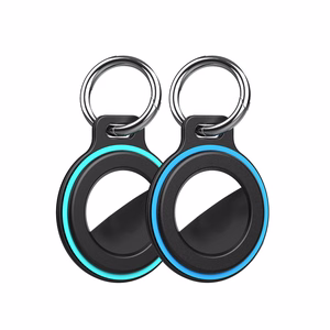 Cases with spring clips for Apple AirTag, 2 pcs. – black