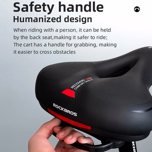 Rockbros AQ-6090R pyörän satula - musta ja punainen