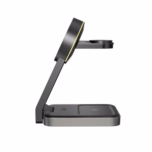 Tech-Protect QI15W-A28 MagSafe 3in1 Inductive Charger with Smartphone / Apple Watch / AirPods Stand - Black