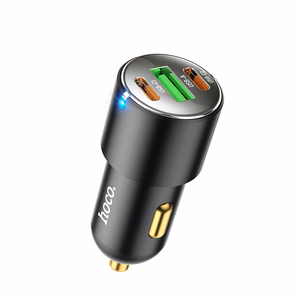 Autolaturi Hoco NZ6 PD45W 2xUSB-C/1xUSB-A musta