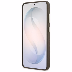 Guess Suojakuori Grained Big 4G Metal Logo Samsung Galaxy S26:lle ruskea