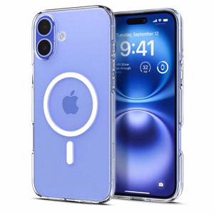 Spigen Liquid Crystal Mag MagSafe Suojakuori iPhone 16 - kirkas