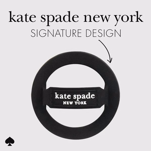 Kate Spade New York Magnetic Loop Grip -magneettinen MagSafe-sormipidike puhelimelle, musta
