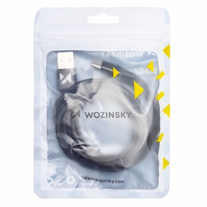 USB-kaapeli Wozinsky WUC-C1B musta Type-C 100cm