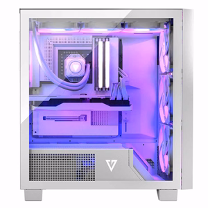 MODECOM VOLCANO PERUN APEX ARGB MIDI -tietokonerunko, valkoinen