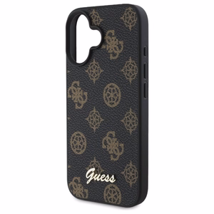 Guess Peony Script MagSafe Suojakuori iPhone 16:lle - Musta