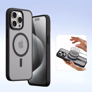 Dux Ducis Lawa Nahkainen Suojakuori iPhone 15 Pro Max:lle - musta