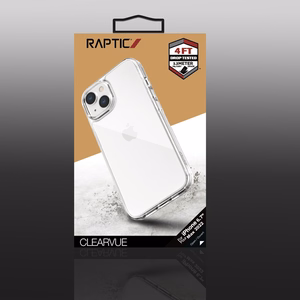 Raptic X-Doria Clearvue kotelo iPhone 14 Plus takakuori kirkas