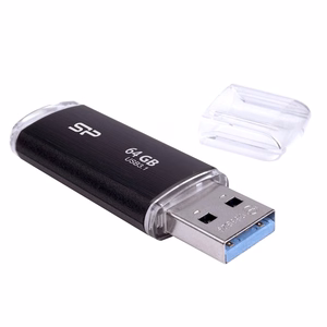 SILICON POWER Blaze B02 USB-muistitikku 64 GB USB Type-A 3.2 Gen 1 (SP064GBUF3B02V1K) musta