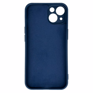 Vennus Silicone Heart Case for Iphone 14 Plus design 1 navy
