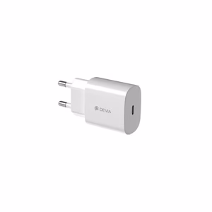 Devia seinälaturi Smart PD 25W 1x USB-C valkoinen