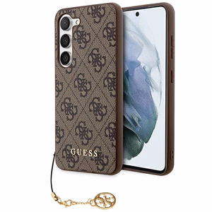 Guess 4G Charms Collection Suojakuori Samsung Galaxy A35:lle - ruskea