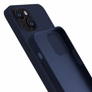 3mk Silikoninen Suojakuori iPhone 15:lle - Laivastonsininen