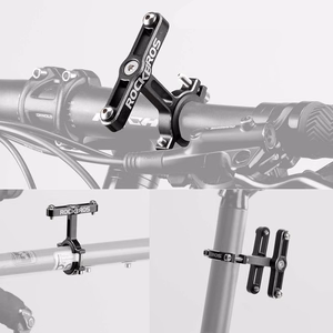 Rockbros KS-415 alumiininen säädettävä pullopidikkeen adapteri - musta