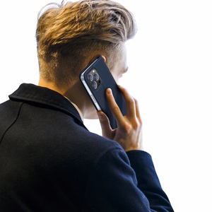 Dux Ducis Skin Pro -lompakkokuori iPhone 15 Pro Max:lle - sininen