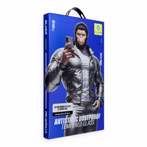 Karkaistu 5D-suojalasi Mr. Monkey Glass (Strong HD) Apple iPhone 18 Pro -puhelimelle, musta
