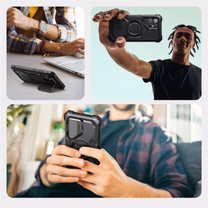 Supcase IBLSN Armorbox Mag Suojakuori Samsung Galaxy S25 Ultralle - musta