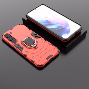 Ring Armor Suojakuori Samsung Galaxy S23+:lle panssaroitu magneettinen sormusjalusta musta