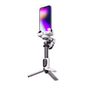 AOCHUAN M1 Pro gimbaali RGB-valaistuksella (valkoinen)