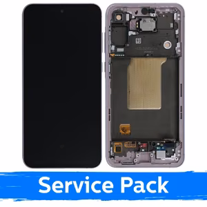 LCD-näyttö, yhteensopiva Samsung A556 A55 5G kehyksellä / Lilac (Service Pack)