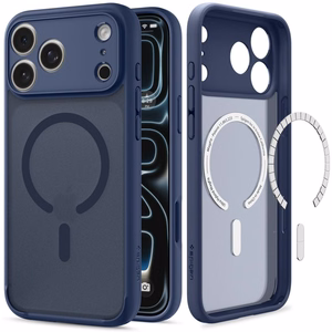 Spigen Ultra Hybrid MagSafe -suojakuori iPhone 18 Pro Max / 17 Pro Max -malleille, tummansininen