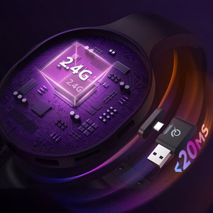 QCY Heroad V200 Tri-Mode Gaming-Kuulokkeet 7.1 Äänellä, 240h Akulla ja Irrotettavalla Mikrofonilla - Musta
