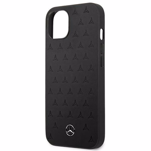 Mercedes Nahkakotelo tähdet kuvio iPhone 13 mini - musta