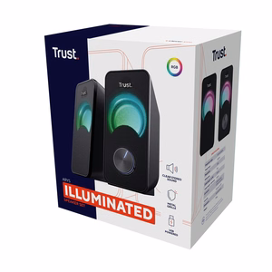 Trust Arys - RGB LED illuminated 2.0 speaker set (black)