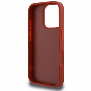 Karl Lagerfeld Quilted Signature Suojakuori iPhone 16 Pro:lle - Punainen