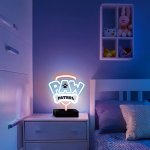 Neon LED jalustalla Paw Patrol - Logo OW-120146