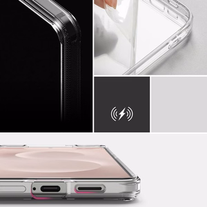 Ringke Fusion Suojakuori Samsung Galaxy S25 Edge:lle - läpinäkyvä