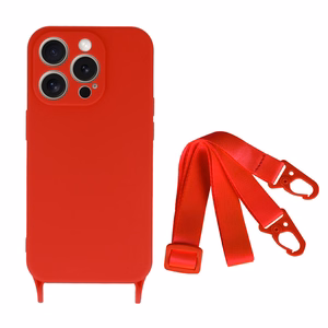 Hihnasuojakuori silikoninen Iphone 14 Pro:lle - design 2 musta