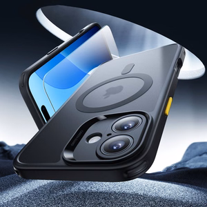 ESR Classic Pro Set Halolock MagSafe suojakuori iPhone 16 -puhelimelle - musta