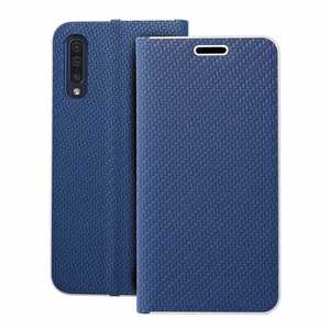 Flip-suojakuori Samsung A50:lle Luna Book Carbon sininen