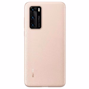 Alkuperäinen suojakuori Huawei P40:lle - PU suojakotelo (51993713) VAALEANPUNAINEN