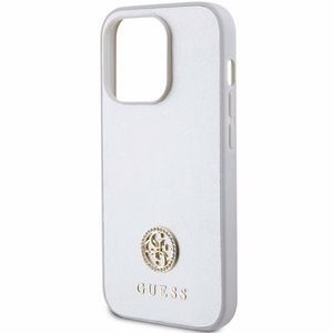 GUESS Suojakuori IPHONE 15 Prolle GUHCP15LPS4DGPS (Strass Metal Logo) hopeinen