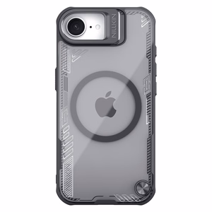 Nillkin Iceblade Prop Magneettinen Suojakuori jalustalla iPhone 16e / 17e:lle - musta