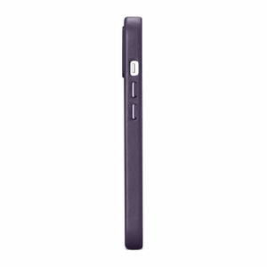 iCarer Kotelo Nahkakotelo Kotelo iPhone 14 Plus tumman violetti (MagSafe-yhteensopiva)