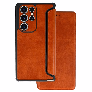 Razor Leather Book Case for Samsung Galaxy S23 Plus brown