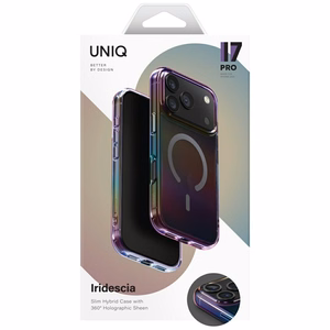 Uniq Iridescia Suojakuori iPhone 17 Pro:lle Magclick-latauksella - Moniväri