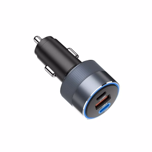 Autolaturi Forcell F-Energy Alu 2 x USB C + USB A QC4.0 PD SFC2.0 3A 85W harmaa