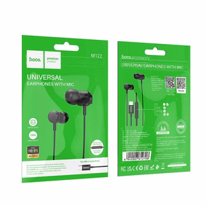 Hoco M122 langalliset nappikuulokkeet USB-C - musta