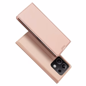 Dux Ducis Skin Pro Suojakuori läpällä ja korttilokerolla Xiaomi Redmi Note 13 5G:lle - vaaleanpunainen