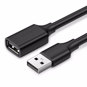 Musta Ugreen USB-A–USB-A-jatkokaapeli, 1,5 m (10315)