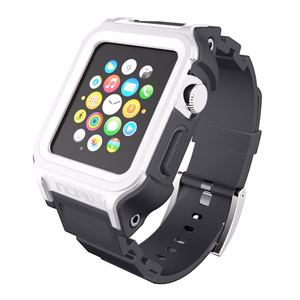 Incipio Octane suojaava iskunkestävä ranneke 38 / 40 / 41 mm Apple Watchille, valkoinen ja harmaa